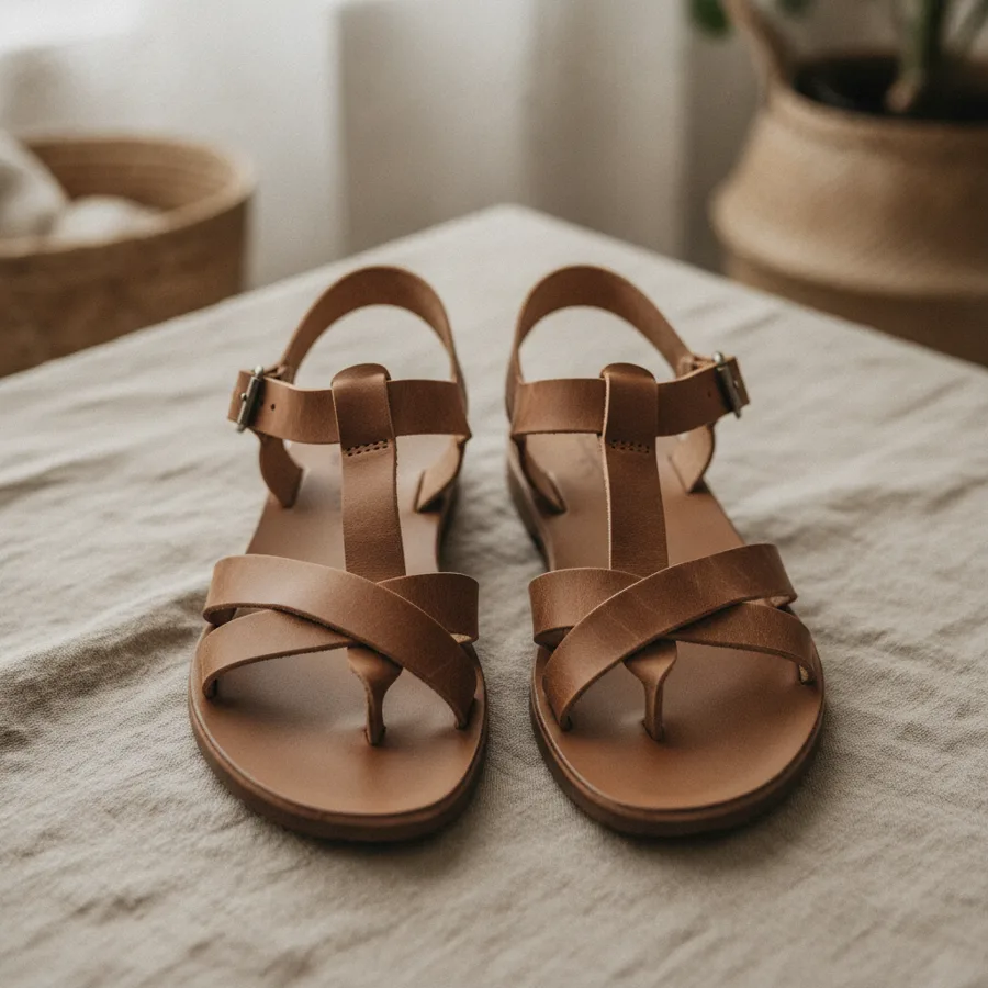 Leather sandals
