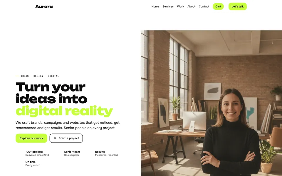 Signal template home page