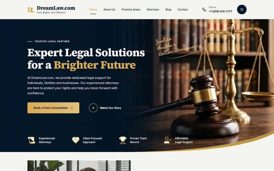 Counsel template home page