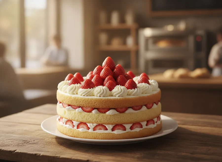 Strawberry Cream Cake