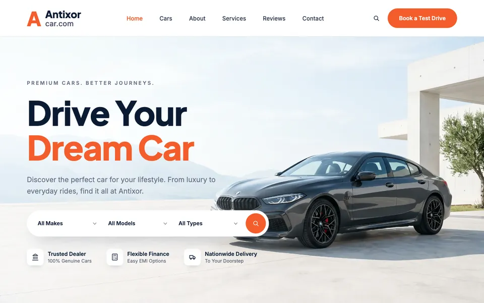 Motorline template home page