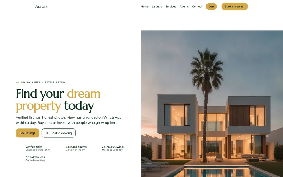Keystone template home page