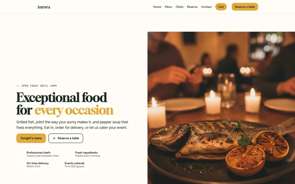 Ember template home page